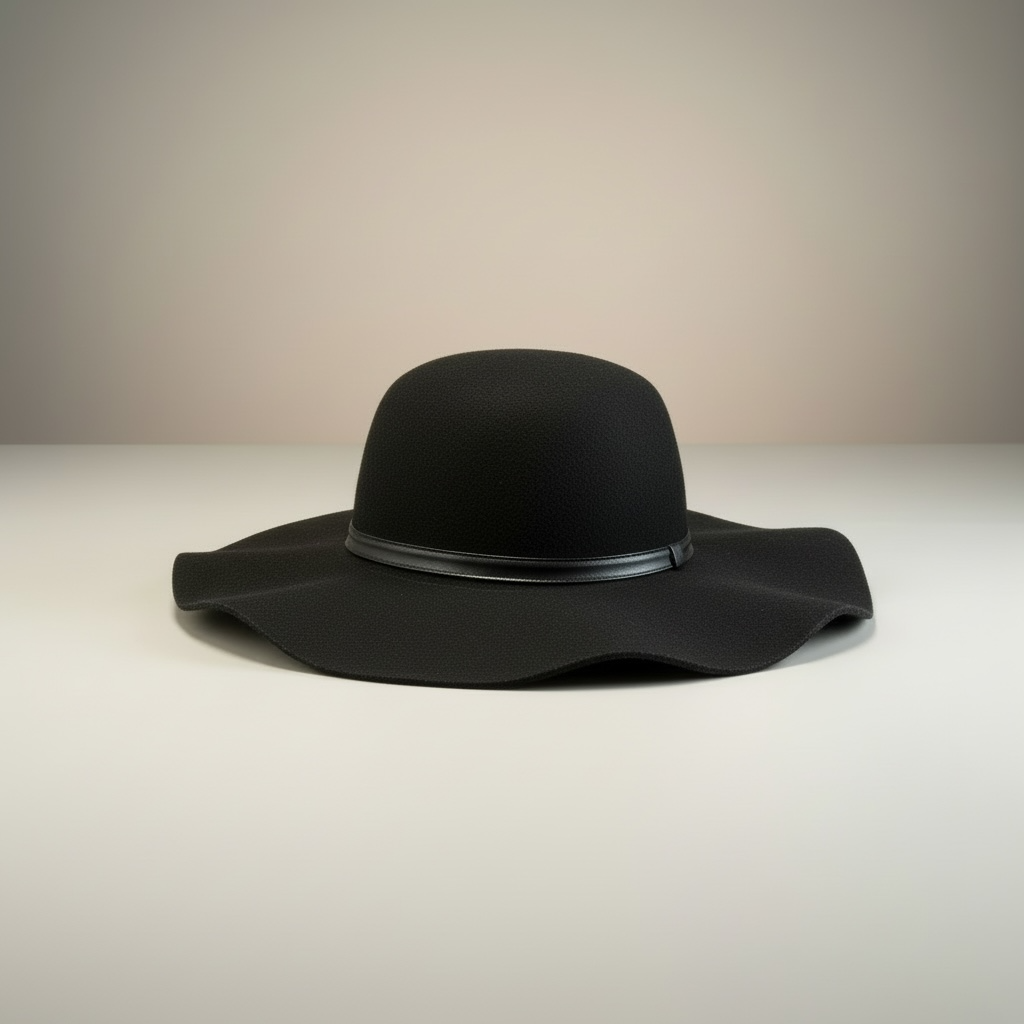 Black felt hat
