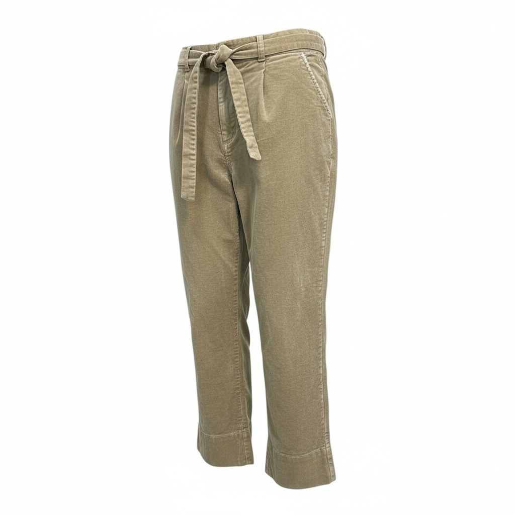 Corduroy Cropped Pants-Raised By Wild