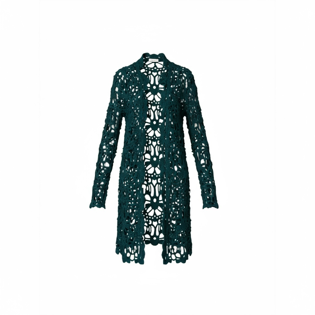 Green floral cardigan-Chicos