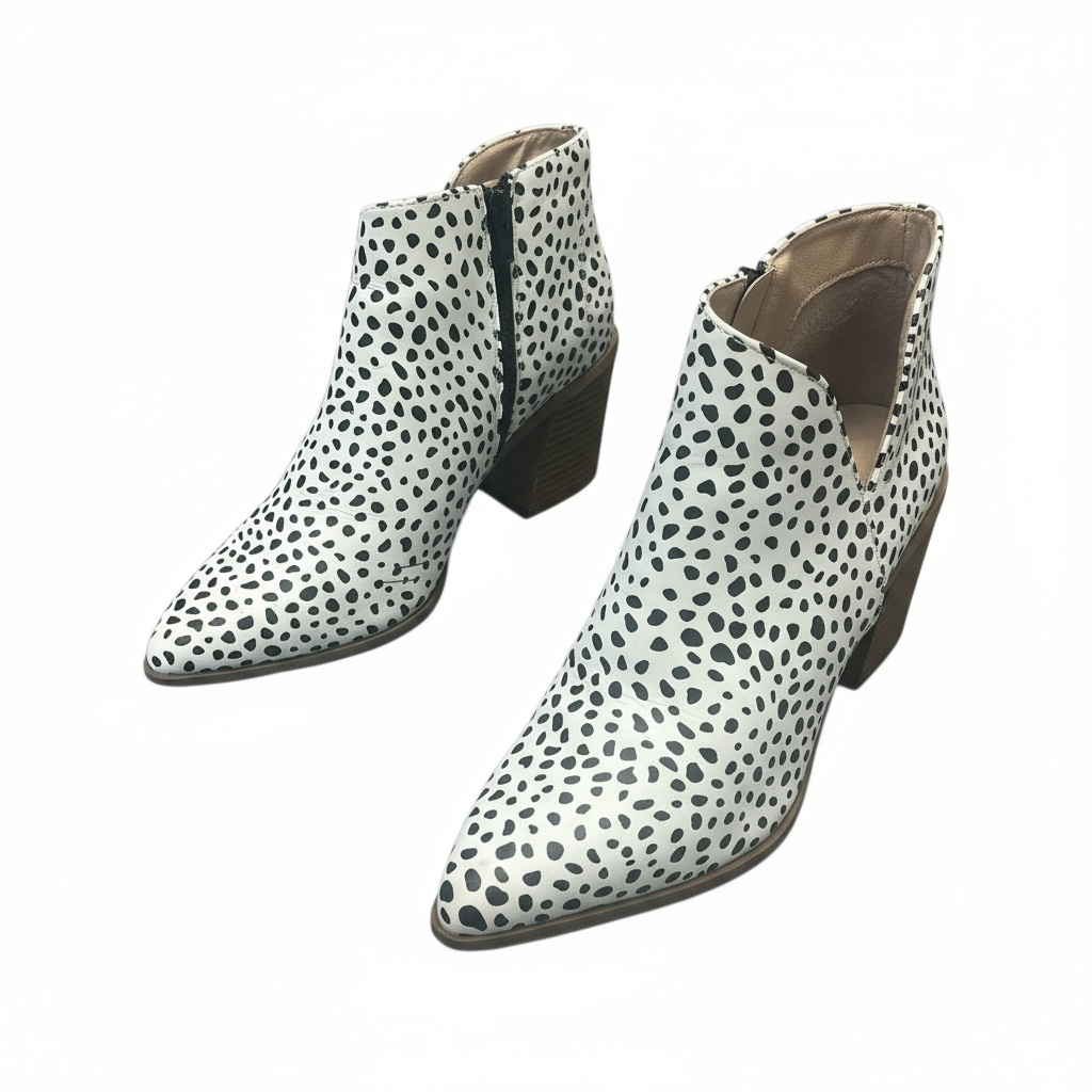 Abstract Dot Ankle Boots-Serra