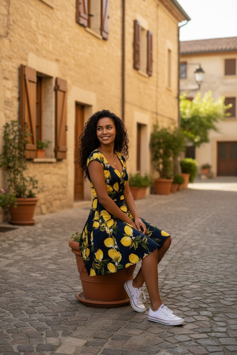 Lemon Sun Dress-