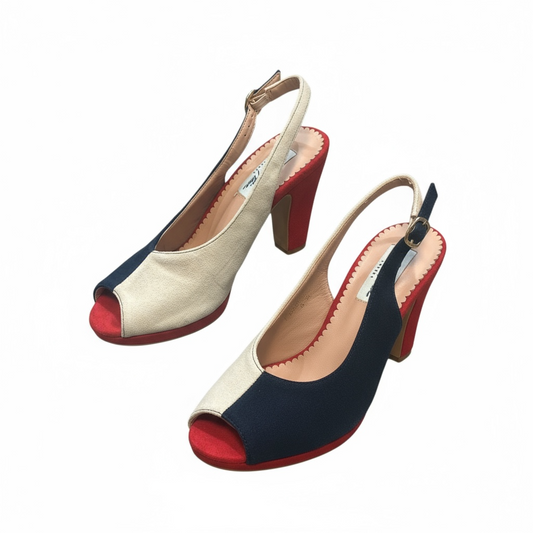 Vintage Peep-toe heels-Lulu Hunn Vintage