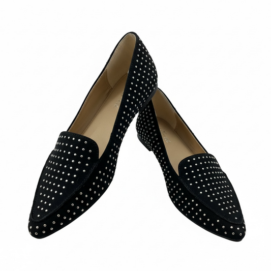 Black Studded Flats-Unbranded
