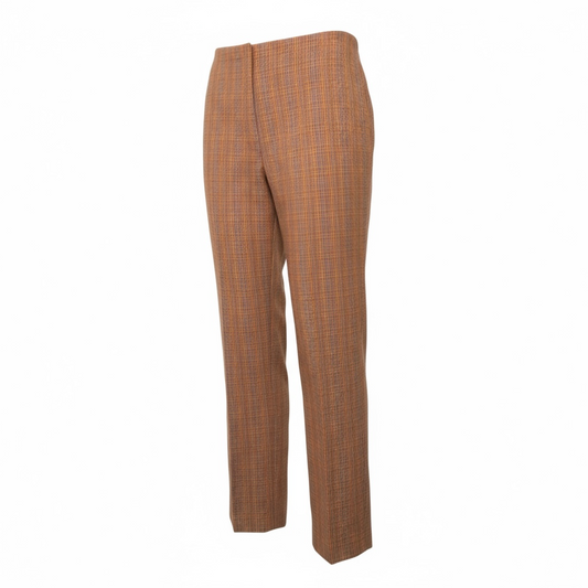 Plaid Cropped Casual Pants-Doncaster