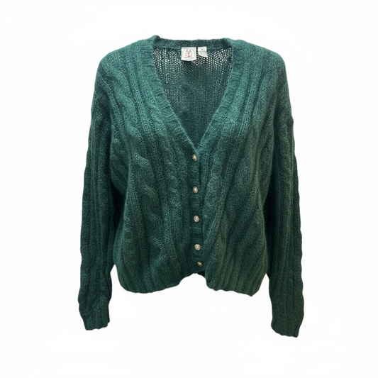 Green  cardigan