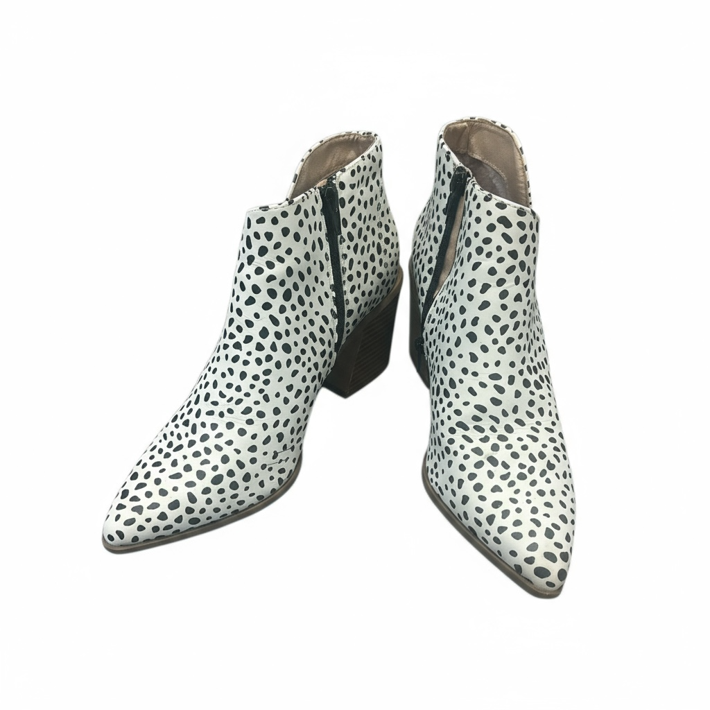 Abstract Dot Ankle Boots-Serra