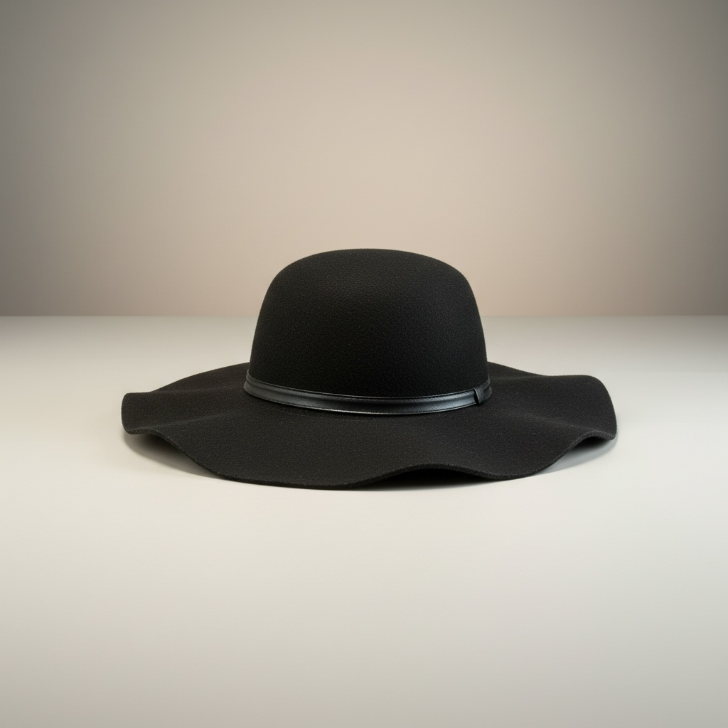 Black felt hat