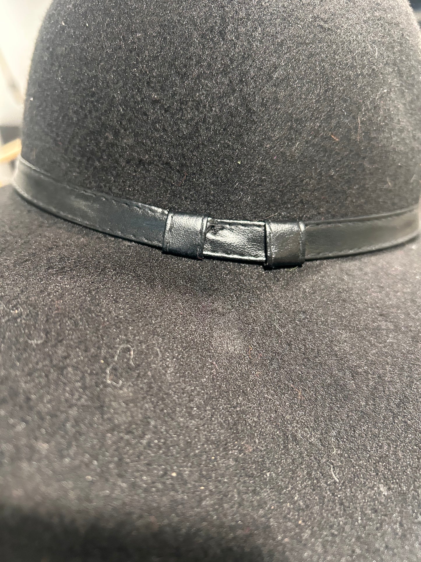 Black felt hat