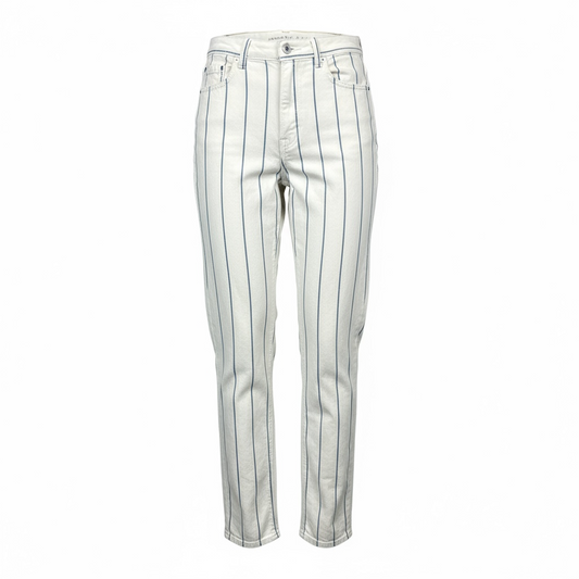 White and Blue stripped Jeans-American Eagle