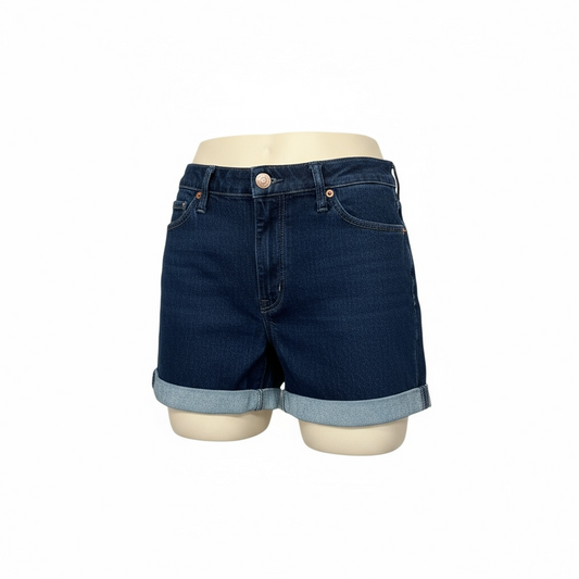 Denim Cuffed Short-Universal Thread