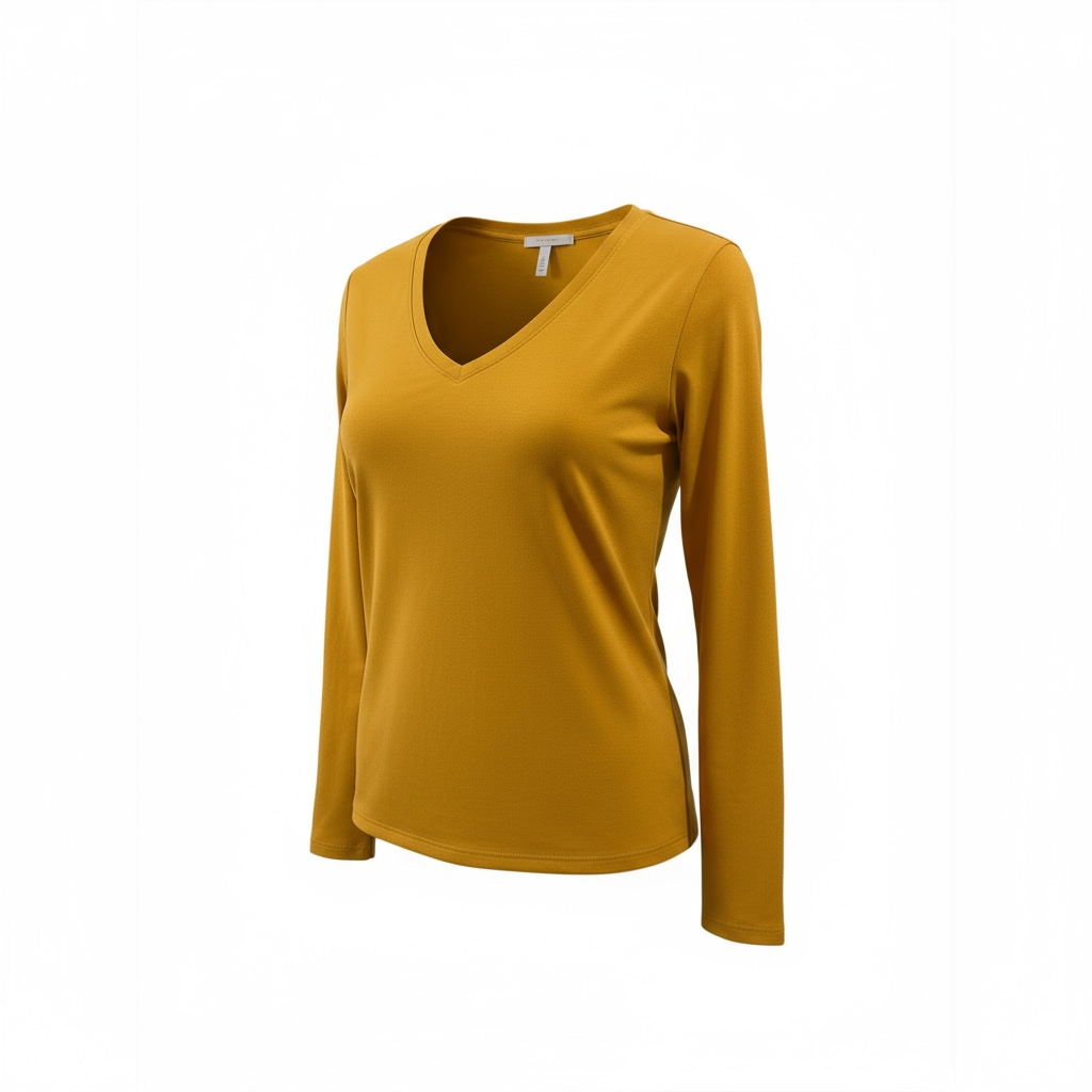Yellow V-neck-No Boundaries