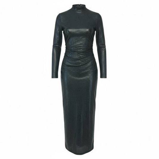 Black snakeskin dress=Shein