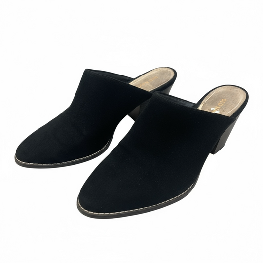 Faux Suede Mules-Old Navy