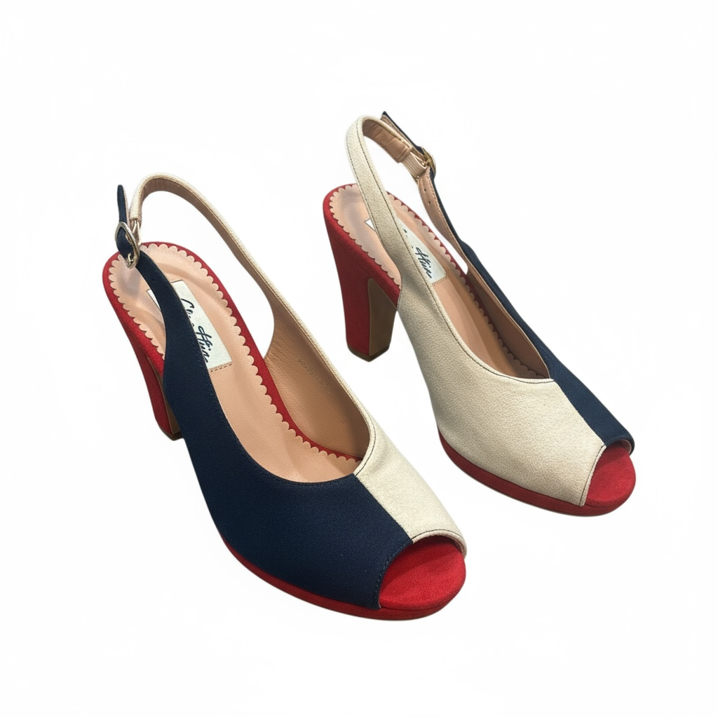 Vintage Peep-toe heels-Lulu Hunn Vintage