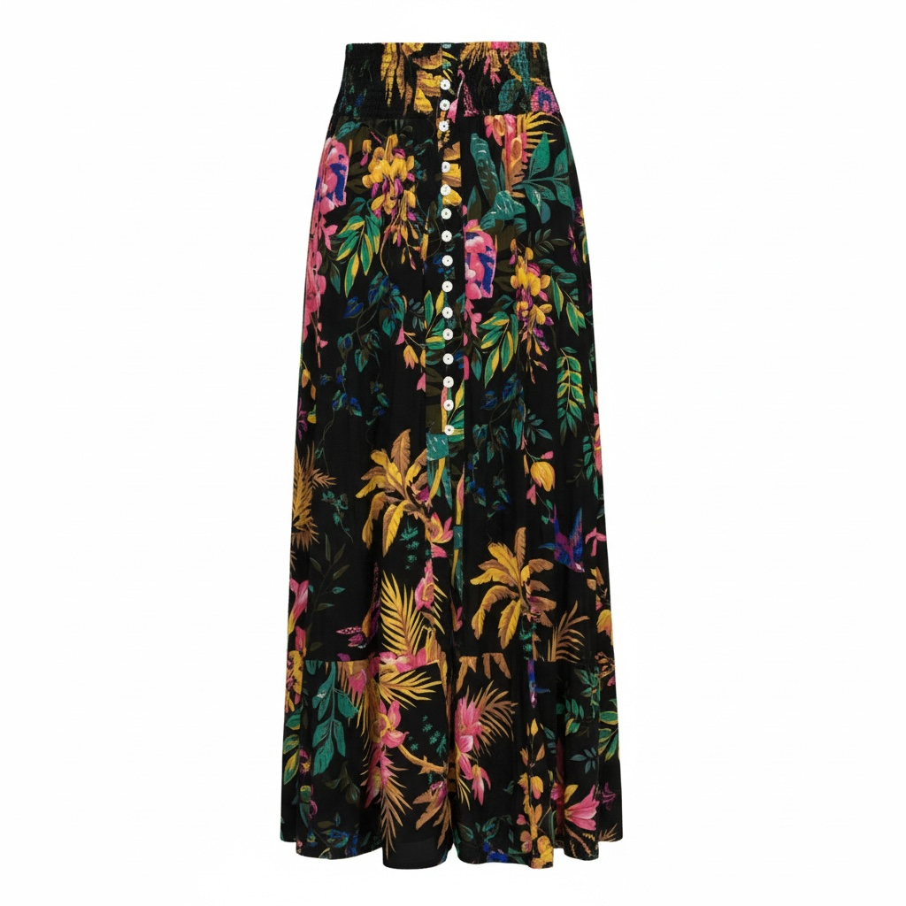 Floral Maxi Skirt by Cynthai Rowley